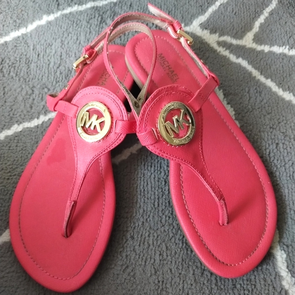 Michael Kors EUC Orange Sandals - Picture 8 of 15